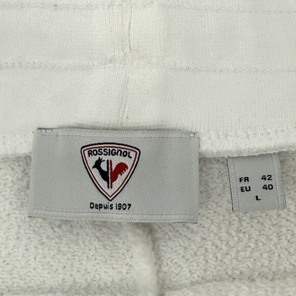 Rossignol Rossi Cotton Comfort Shorts Women's Size Large White Drawstring - Picture 7 of 9